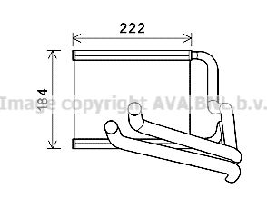 AVA QUALITY COOLING Теплообменник, отопление салона HY6236